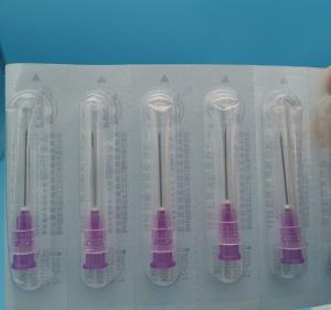 China Dentist Disposable Medical Consumables Hypodermic Syringe 0.55mm 24G Medium Purple wholesale