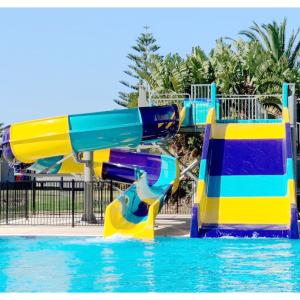 China OEM Inground Pool Waterslide Hotel Waterslide 500 Lbs Weight Capacity wholesale