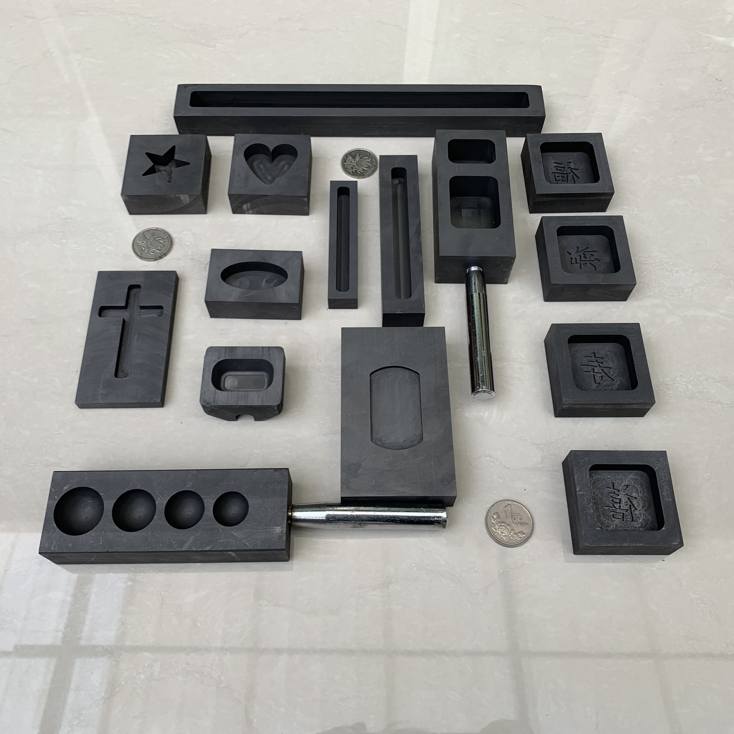 Customized Graphite Mold for Precious Metal Casting Silver Gold and Copper Ingot Mold