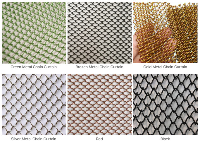 Metal Fireplace Screen Curtain Safety Spark Guard Decorative Metal Fireplace Screen