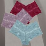 Plus Size Sexy Bodysuit Lingerie Lace Boxer Briefs For Women Hipster Middle