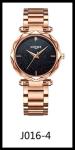 KINYUED stainless steel quartz movement women stainless steel band waterproof
