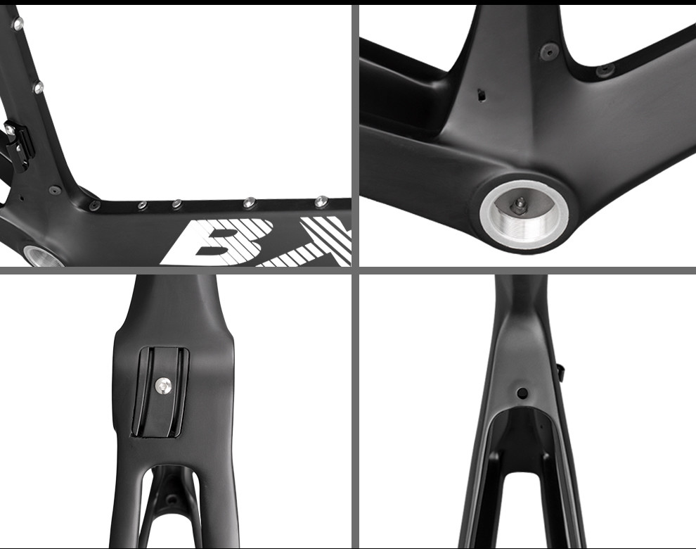 Rim Brake Road Bike Carbon Frame 700C V Brake Tire 25C 150kg Max Load