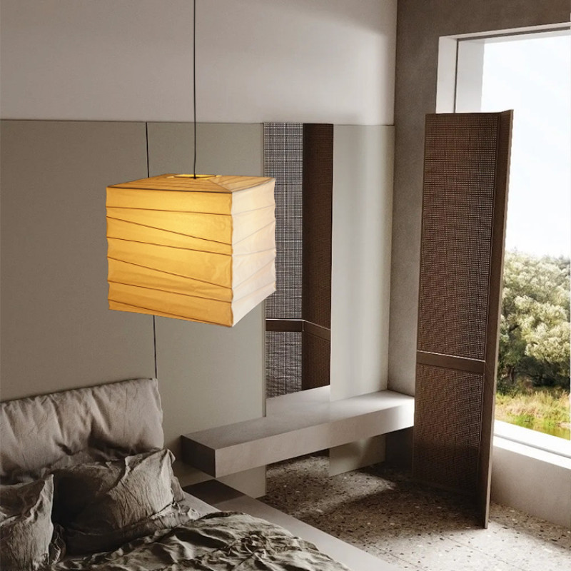 Janpanese Akari Rice Paper Lamp Nordic Noguchi Yong Pendant Lamp(WH-AP-599)