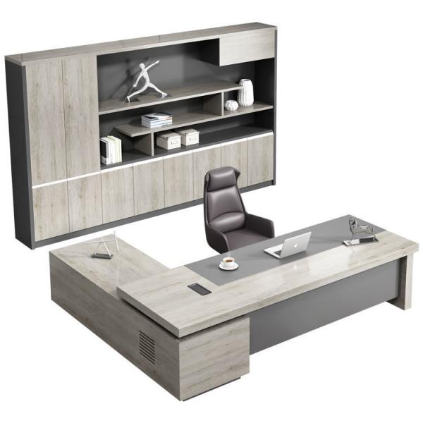 Commercial Furniture Wooden L shape Executive Office Desk for Boss Manager