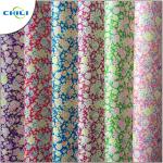 Embossed Vinyl Leather Fabric , Faux Leather Vinyl Upholstery Fabric Economical
