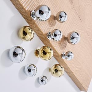 China Minimalist Brass Dresser Knob Drawer Handle Kitchen Gold 30mm Drawer Knobs wholesale