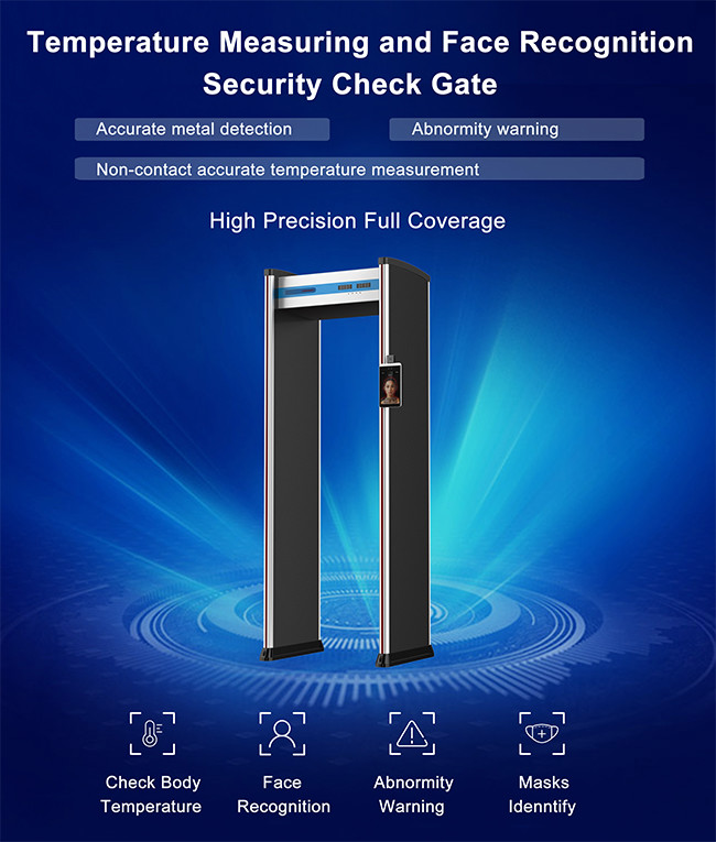 Masks Identity IR Infrared Thermometer Door Security Walk Through Gate