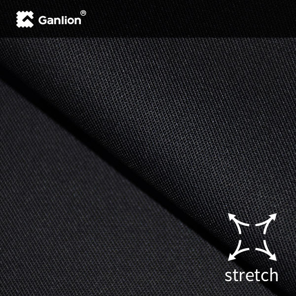 Black Cotton Polyester XLANCE Stretched Workwear Fabric 235GSM Full Sleeve Shirts