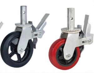 China Fexible adjustable PVC Rubber PA material bearing 350-420kg wheel caster wholesale