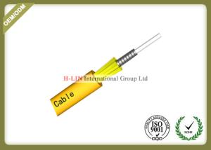 China Indoor Steel Armored Fiber Optic Cable Single Mode With Customerized Jacket Color wholesale
