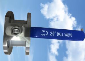 China Stainless Steel Ball Valve SS316 PN6 DN65 Flange Connection wholesale