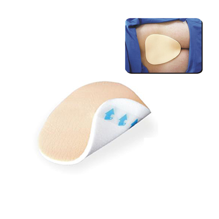 Sacoroccygeel Medical PU and Silicon Waterproof Foam Dressing Wound Care Self Adhesive