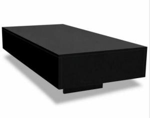 China Black Modern Coffee Table Rectangular Medium Density Fiberboard Material wholesale