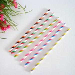 China Customized Plastic And Paper Straws Food Grade Eco - Friendly Length 260mm wholesale