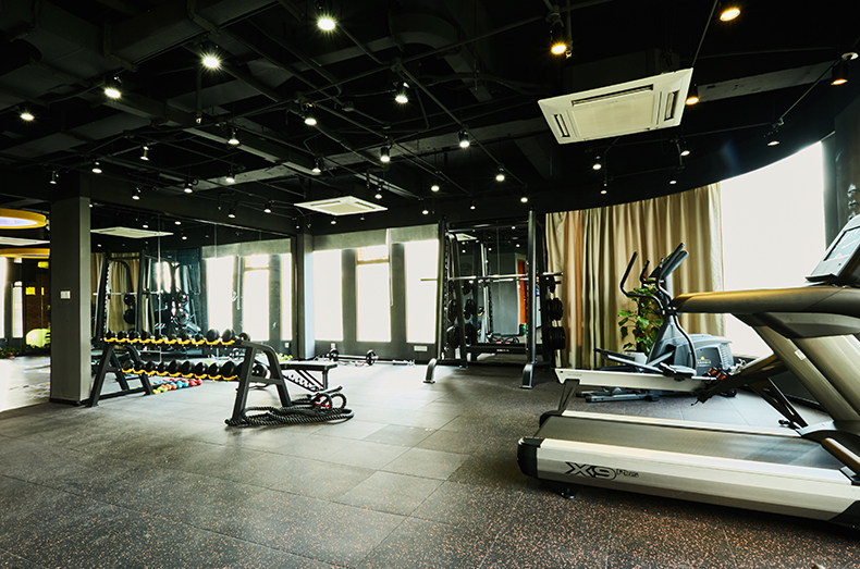 Black Square Fitness Rubber Flooring Tiles DIY Impact Absorbing
