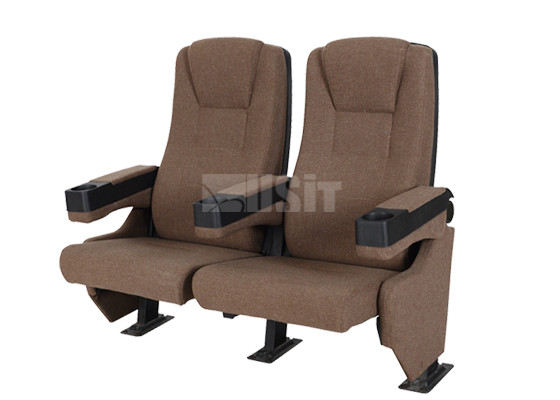 Tip Up Armrest Commercial Movie Theater Seating High Strength Steel Structure