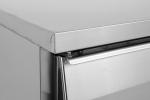 R134a Refrigerated Saladette Counter AISI304 Stainless Steel 2 Door Saladette