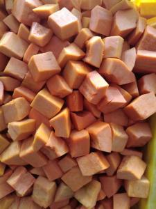 China IQF Frozen Pumpkin, blanched, variety of Miben wholesale