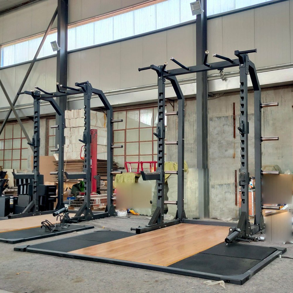 Commercial Fitness Equipment Gym Strength Hard Pull Training Floor Squat Rack Machine