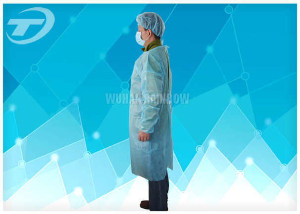 Reinforced Sterile Surgical Gowns Non Woven / Disposable Patient Gowns For Surgery