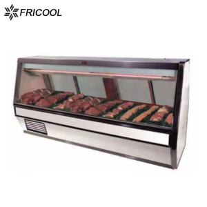China R290 Refrigerant Meat Display Cooler 500L Butcher Display Fridge 115V 60HZ wholesale