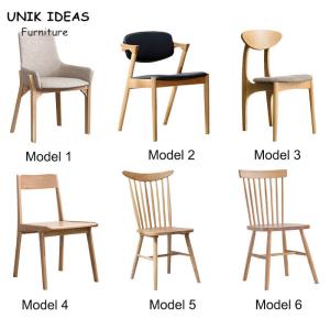 China White Black Grey Scandinavian Dining Chairs Wood Oak Windsor Restaurant wholesale