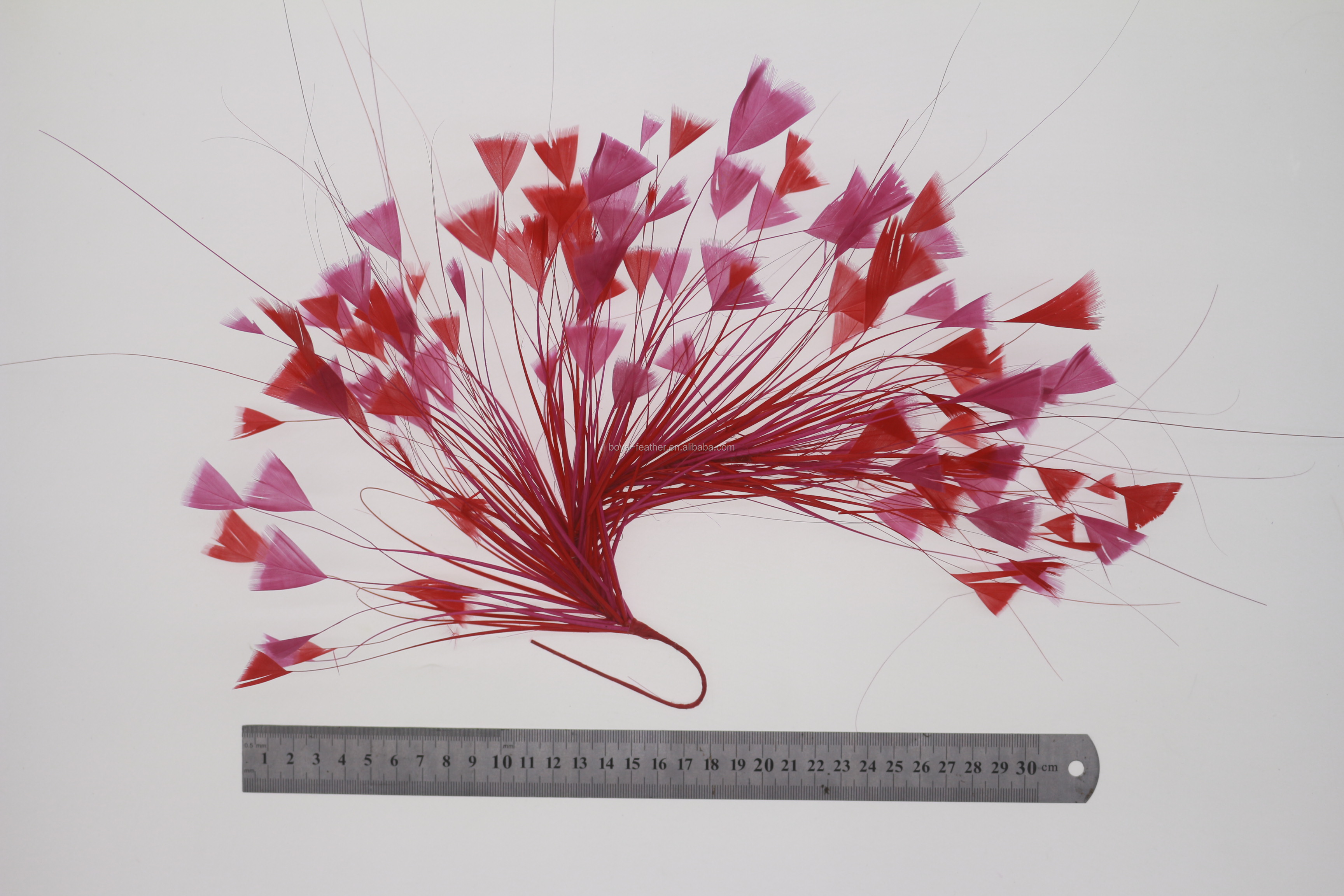 15*30 cm Stripped Goose Feather Flower Mount with Wire Accessory UPS DHL EMS FEDEX TNT Shipping Way
