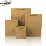 Brown Biodegradable Bulk Craft Paper Bags , Durable Paper Shopping Bags With