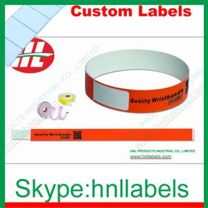 China Thermal Synthetic Medical Identification Wristbands WB10 wholesale