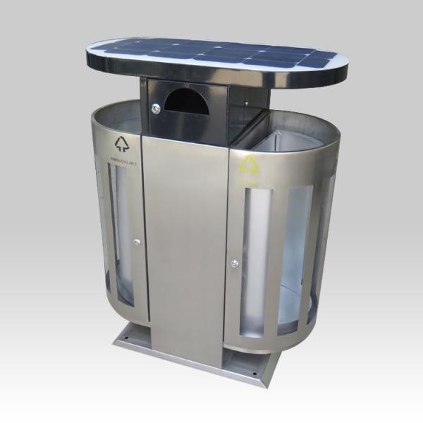 40L dual Steel Outdoor Trash Can