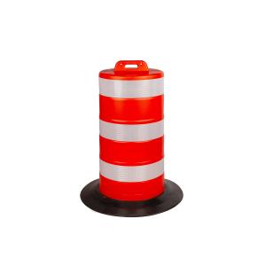 China 110cm Reflective Traffic Safety Channelizer Drums Traffic Control Barrels wholesale