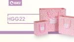 Christmas Patterned Gift Bags Flower Logo Presents Customize Color