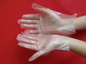 China Transparent Plastic 100pcs/Bag Disposable Poly Gloves For Household wholesale