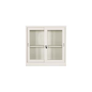 China Glass Sliding Door Steel Office Cabinet With Cyber Lock wholesale