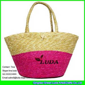 China LUDA big straw hobo handbags handmade lady wholesale wheat straw bag wholesale