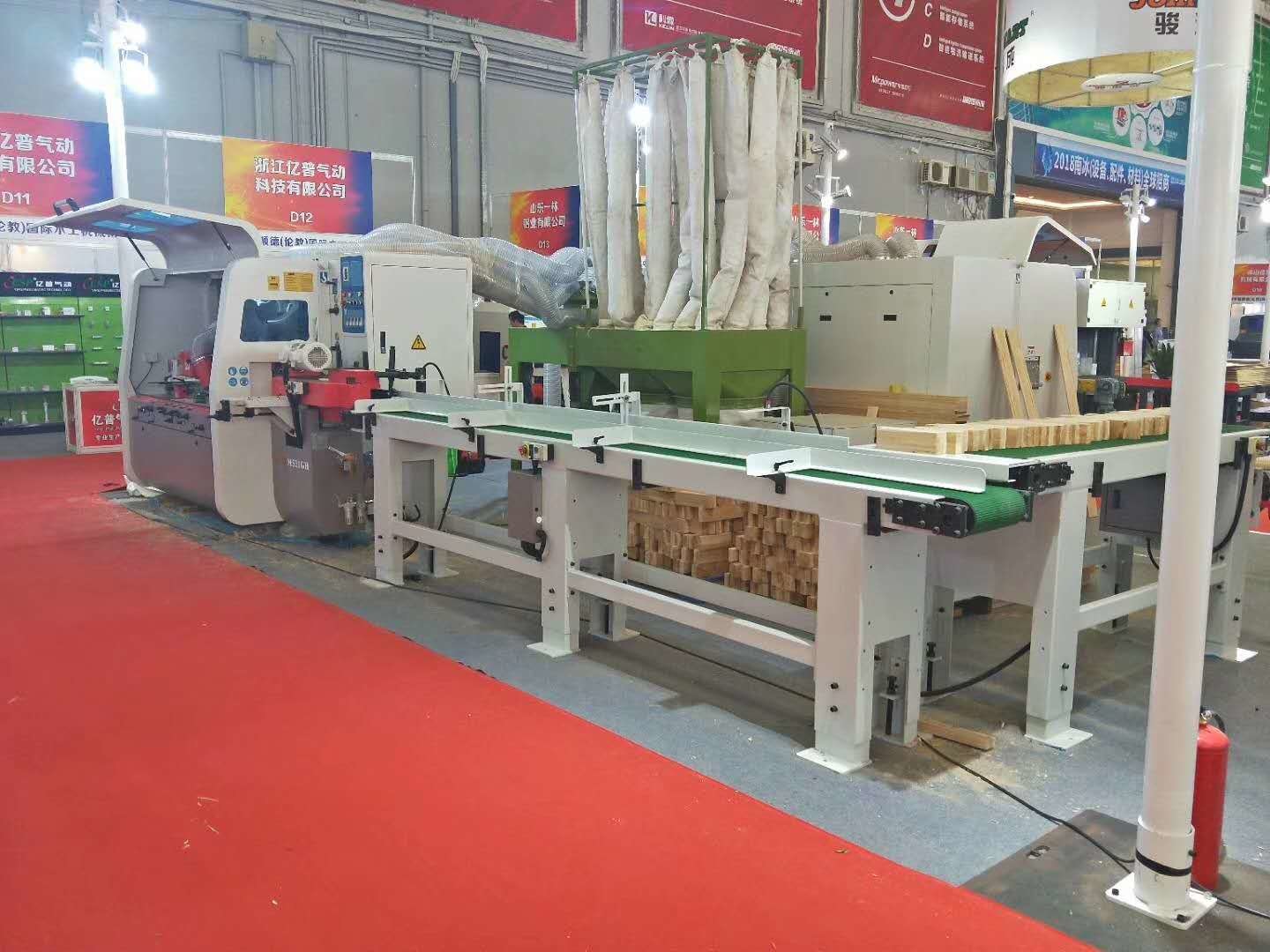 High Efficiency 4 Sided Wood Planer With Automatic Feeding System / Four Side Moulder
