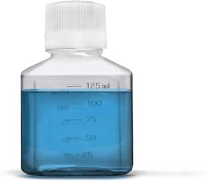 China Scientific 125 Ml Plastic Reagent Bottle 6-Pack Laboratory Chemical Storage - Clear Graduated Square Polycarbonate wholesale