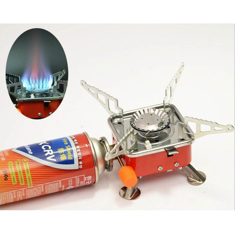 Customized Commercial Butane Gas Valve Red Cover Cassette Gas Stove Valve
