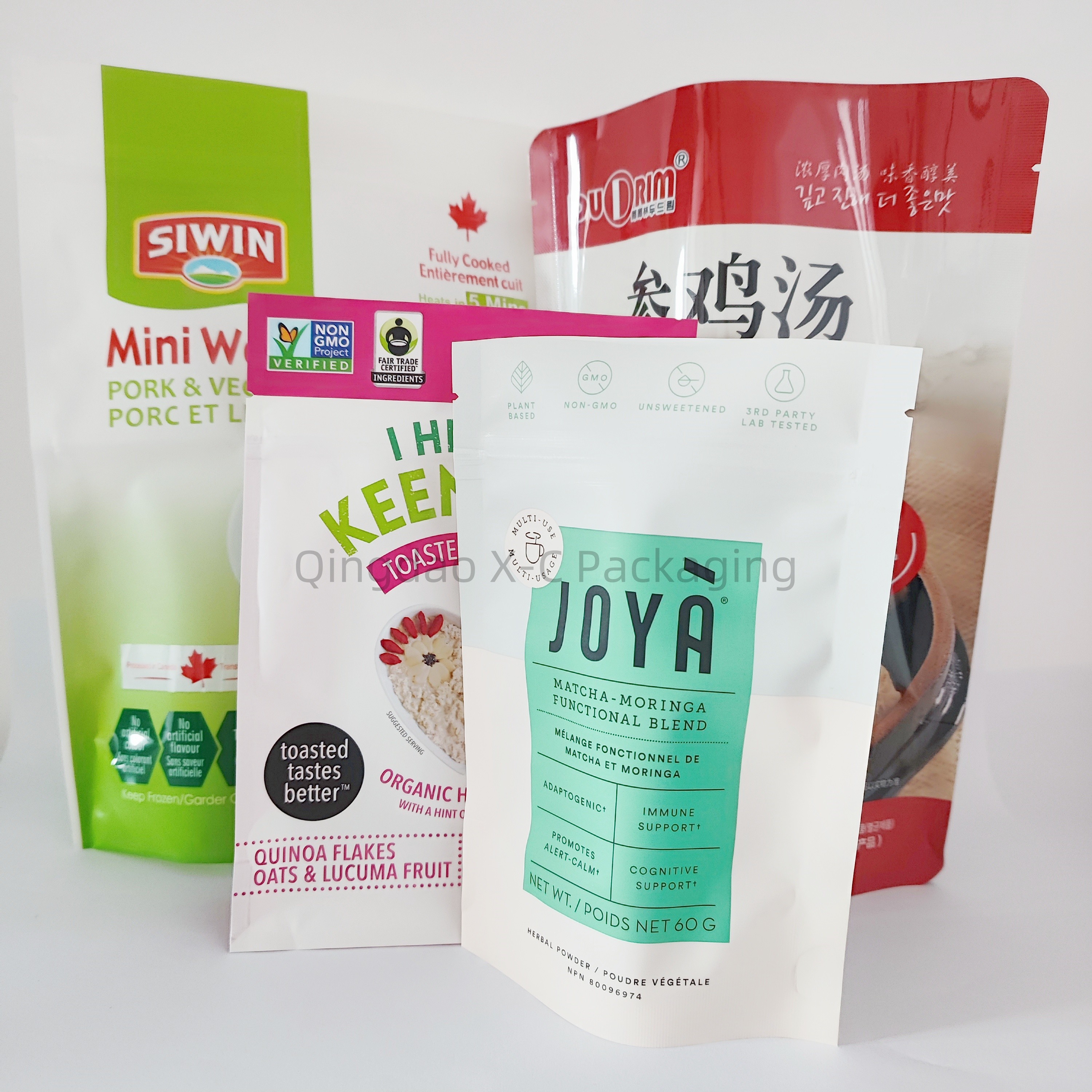 New Design Stand Up Pouch Compoud OEM Private Label Zipper Lock Food Packaging