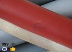 1000 Degrees Red Coating High Silica Fabric Thin Fiberglass Cloth 700gsm