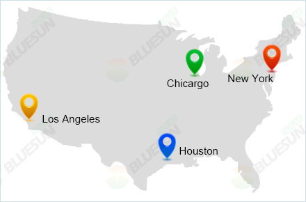 Bluesun Solar BSM460M-72HBD Half Cell 460W 455W Bifacial Double Glass Solar Panel in USA Stock