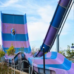China Large Aqua Park Equipment Fiberglass Water Slide (2 Players) wholesale