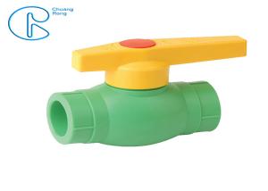 China Green PPR Fittings Plastic Ball Valve For Hot And Cold Water Supply wholesale