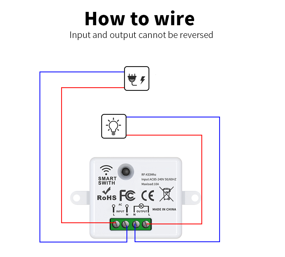 433Mhz Self Powered Wireless Switch Remote Light Switch Waterproof Wall Panel