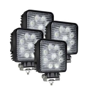 China 4PCS Square LED Flood Work Lights IP67 2160lm Black Housing wholesale