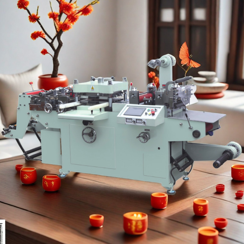 200 Times/Min Flatbed Labels Full Automatic Die Cutting Machine For Electronic Adhesive Industrials Sheet Collections
