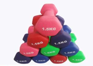 China 0.5kg 1kg 1.5kg 2kg 2.5kg 3kg -10kgVinyl neoprene coated hex dumbbell for woman wholesale
