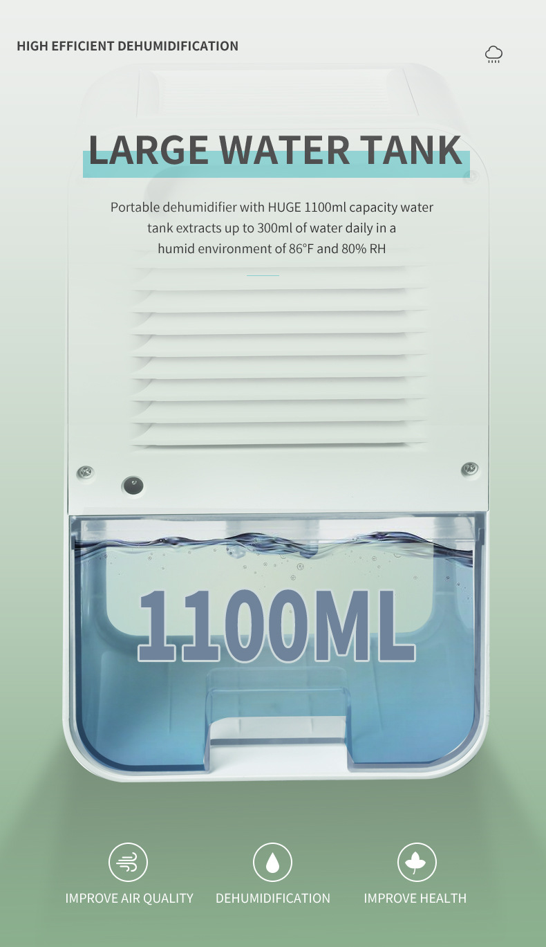Intelligent Visible Dehumidifier for Moisture-Proof and Bedroom Drying in Small Spaces