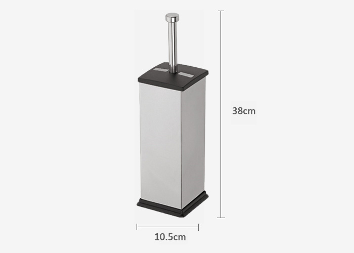 304SUS Stainless Steel Upgraded Square replaceable toilet brush standing toilet brush for bathroom cleaning with hotel